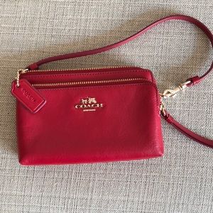 Red Coach wristlet